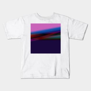 blue pink purple texture abstract art Kids T-Shirt